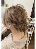 結婚式　アップヘア　シニヨンアップ