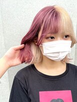 シモキタジャムズ&nbsp;ピンク×ホワイトベージュ＊デザインカラー/ハイトーン