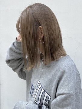 ヒート バイ アンカットラウンジ 渋谷(HEAT by UNCUT&LOUNGE) ミルクティーベージュ/ダブルカラー/ケアブリーチ［渋谷］