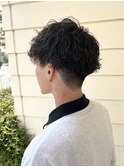 波巻きパーマ