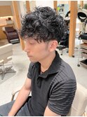 【LOVEST服部】プードルマッシュパーマ/ダークアッシュ