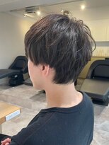 ソイクフ 四条大宮店(SOY-KUFU) 【soy-kufu】MEN'S HAIRアッシュブラックマッシュパーマ