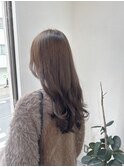 《佐藤遥》透明感シアーグレージュ