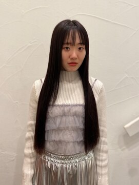 アッシュ 中目黒店(Ash) 暗髪ストレートヘア