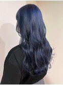 ネイビーブルー　ヘアカラー【池袋】 