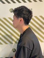 バーバーバー アカバネ(BARBER-BAR AKABANE)&nbsp;男の黒髪短髪アップバング ビジネスマン/清潔感#