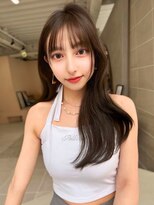 アンジェリカ 立町店(ANGELICA)&nbsp;ANGELICA くびれヘア シルキーベージュ ぱっつん前髪