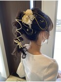 あみ下ろしヘアセット