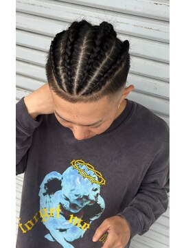 ジャヴァル(JAVAL) コーンロウ　滑らかフェード