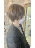 ショートボブ/ショートヘア/脱白髪染め/白髪ぼかし/髪質改善
