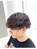 スイ 松戸(SUI)&nbsp;刈り上げマッシュ×波巻きパーマ【松戸/メンズ】