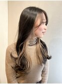 インナーカラー/ベージュ/ミルクティーベージュ/20代30代40代