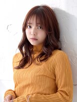 ラフィスヘアーエン 宝塚店(La fith hair enn)&nbsp;【La fith】ゆるふわヘア×シースルーバング×ショコラブラウン