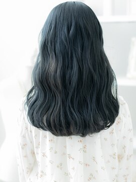 モッズヘア 越谷(mod's hair) ■黒髪アッシュブラック韓国風フェミニンロング37越谷20代30代