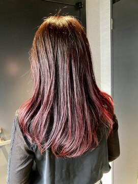 クロワ(croix) 【croix】グラデーション×ワインレッド