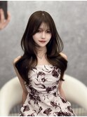 ジェリーフィッシュ/クラゲヘアー/レイヤー/韓国ヘア/グレージュ