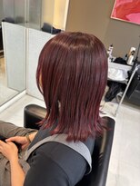 シャンプーボーイエイムス(SHAMPOO BOY aims) 赤髪ボブ