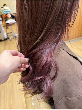 ラシェル パル ノエル(Laciel par Noel) 《デザインカラー》ピンクブラウン×ペールピンクのインナー