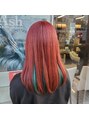 アッシュ 横浜店(Ash)&nbsp;推しカラーでキャラクターとお揃いの髪色に☆彡