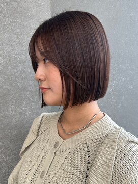 ロンド ボーイ 表参道(Lond BOY) くびれヘア/アプリコットオレンジ/ハイライトカラー/ミディアム