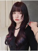 【macana指名】レイヤーロングパーマピンクブラウン登戸