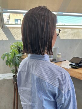 ロンド 表参道店(Lond) ショートボブ/ハイライトカラー/白髪/白髪ぼかし/ブリーチ/