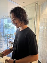 ラパンセヴェールメンズ 栄(LA PENSEE VERT MEN'S)&nbsp;ボブパーマ、メンズスタイル、メンズパーマ