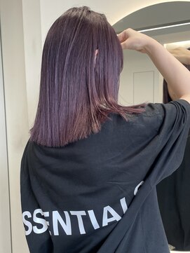 ソル 栄矢場町(SOL) ディープバイオレット/ラベンダーカラー/切りっぱなしボブ
