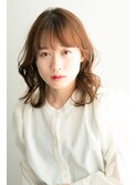 透明感カラーで魅せる愛されミディ