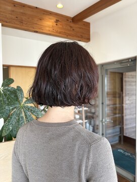 シュールセイン(sur scene) mini bob perm/pink lavender