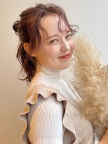 アモレット 天文館店(amoretto)&nbsp;ヘアアレンジ 顔周りカット 前髪カット アッシュカラー