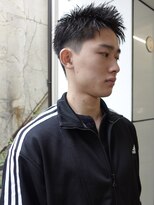 ノラ シブヤ(NORA)&nbsp;外国人風スパイキーショート刈り上げピンパーマニュアンスパーマ