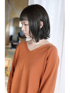 リブロ(liblo) ショートバングのパーマボブ【liblo】
