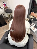 アマテラスエス 新宿(AMATELAS S)&nbsp;美髪矯正/やわらかピンクベージュ/髪質改善/新宿