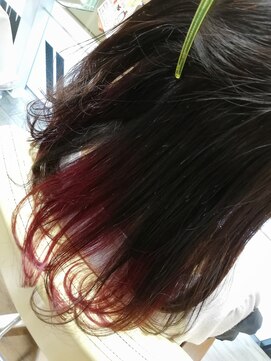 ヘアーズアビリティー(HAIR'S ability) ロングスタイルをピンクのインナーカラーでかわいく♪
