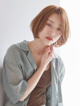 フォンズ(FONS) 顎ラインボブ/フォギーベージュ/20代 30代 クールショート