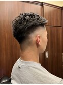 スキンフェード×形状記憶パーマ