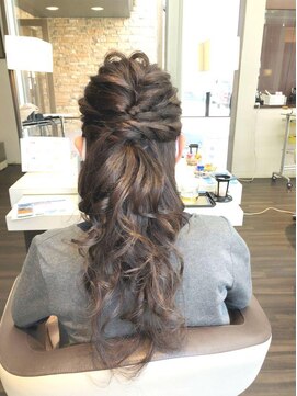 エノモト(ENOMOTO) お嬢様ハーフアップ★結婚式 二次会 お呼ばれ ドレス