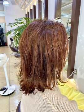 ヘアアーク(HAIR arc) 外ハネカール#奏の杜#京成津田沼#京成大久保#ショコラベージュ