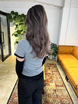 メリー オオサカ(Merly Osaka) 透明感たーっぷりバレイヤージュ_white ash color_