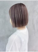 ベージュハイライト_外ハネボブセクションカラー_ba364311