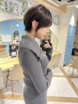 ロンド ストラーダ 心斎橋(Lond strada) ショート×ハイライト白髪ぼかし×シルキーベージュ[心斎橋]