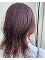 ベンジー 学芸大学店(benji)&nbsp;ワンブリーチでピンクラベンダー。ブラウンMIXで肌馴染みも◎