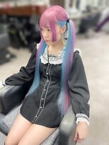 オズ 梅田店(OZ)&nbsp;湊アクアちゃんカラー＃ピンク×＃水色＃インナー＃地雷系＃地雷