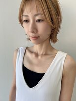 ヘアー アイス 御器所本店(HAIR ICI) 20代30代40代ナチュラルソフトウルフ乾かすだけ外ハネボブ