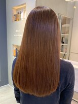 ヘアー ミッション 心斎橋店(hair Mission) *艶髪アプリコットブラウン◇髪質改善カラー