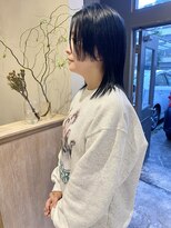 フェンヘアーアイス 中目黒(Fen.hair ici)&nbsp;20代30代大人美人小顔ブリーチなし韓国ヘアアッシュブラック
