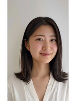 ラクレール 五香&nbsp;セミロングスタイル【松戸・五香・白髪染め・カラー専門店】