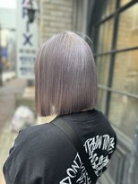 シャル 町田(shalu)&nbsp;切りっぱなしラベンダーグレージュ/ボブ/20代30代
