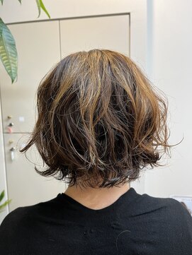 アグレアーブル 上地店 ナチュラルパーマボブ